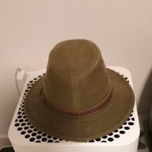 Olive Green Fedora Hat